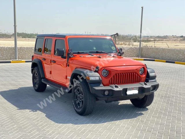 Jeep  Wrangler  Sport  2018  SUV  Automatic  6  97,800  4WD  Orange  Gasoline