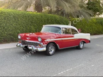 شفروليه  بل اير  1956  سيدان  عادي  8  65,000  دفع أمامي  احمر وبيج  بنزين