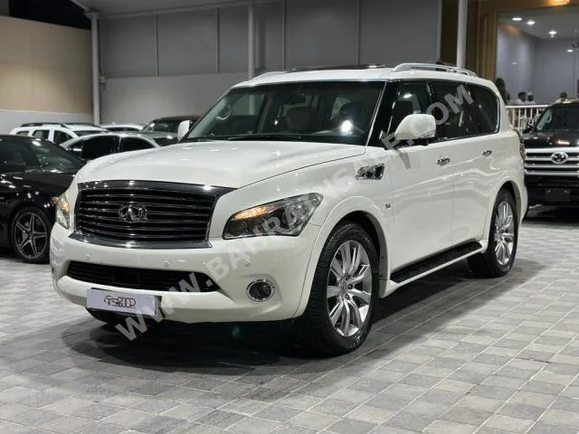 Infiniti  QX  80  2014  SUV  Automatic  8  125,000  4WD  White  Gasoline