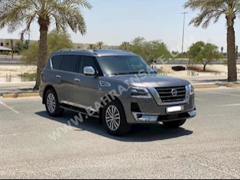 نيسان  باترول  بلاتنيوم  2021  اس يو في  اتوماتك  8  33,050  دفع كلي مستمر  رمادي  بنزين