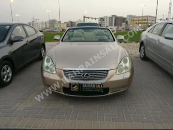 لكزس  اس سي  430  2003  كشف  اتوماتك  8  208,000  دفع خلفي  ذهبي  بنزين
