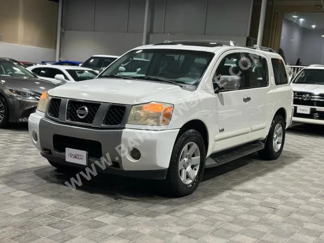 Nissan  Armada  LE  2007  SUV  Automatic  8  2,300  4WD  White  Gasoline