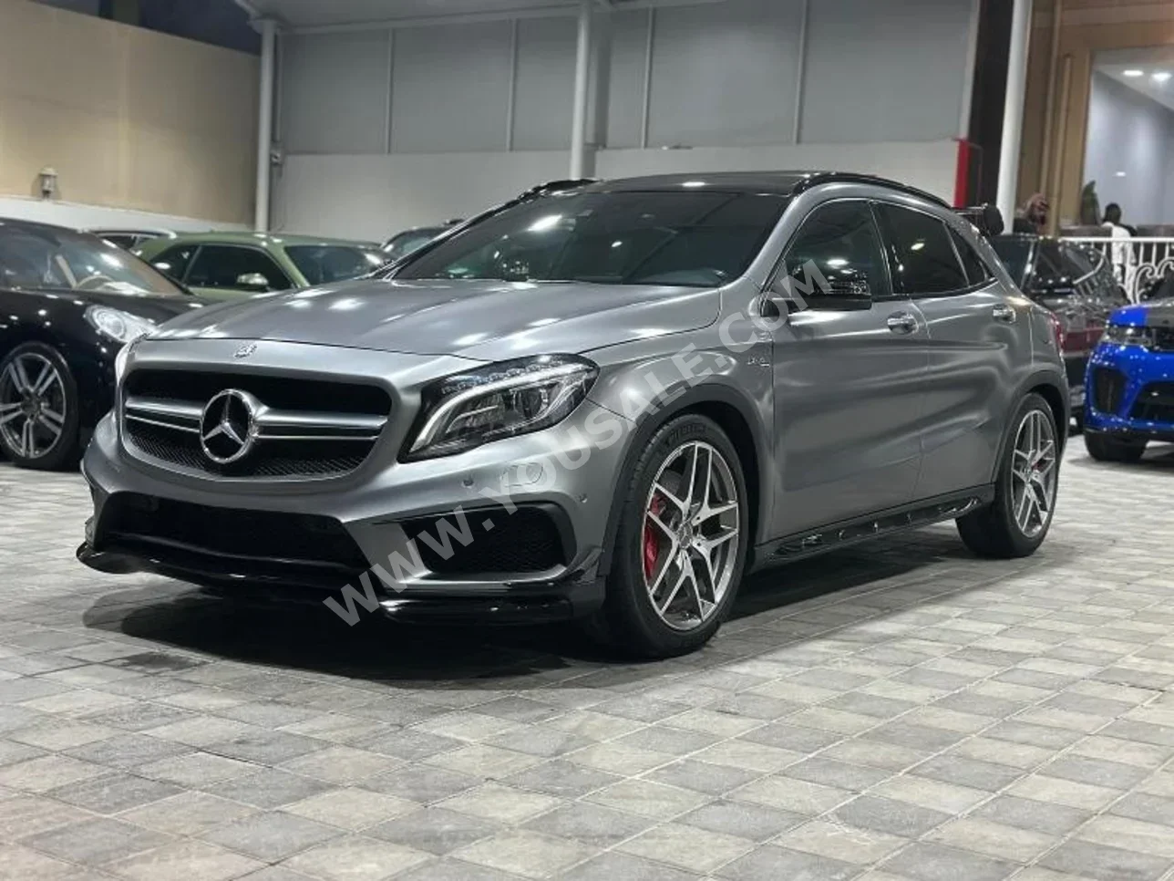 مرسيدس - بنز  GLA-Class  45 اي ام جي  2015  اتوماتك  88,000 كم  4 سلندر  هاتشباك  رمادي