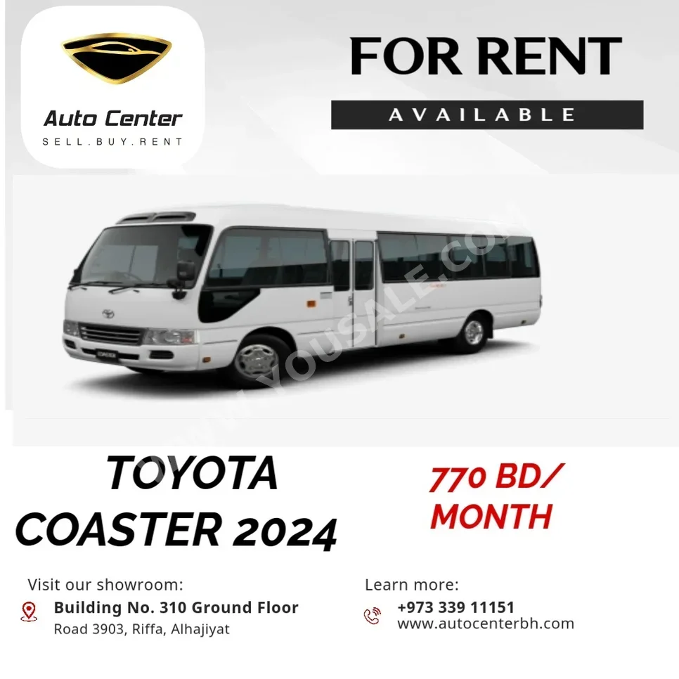 Toyota  Coaster  4 Cylinder  BUS  White  2024