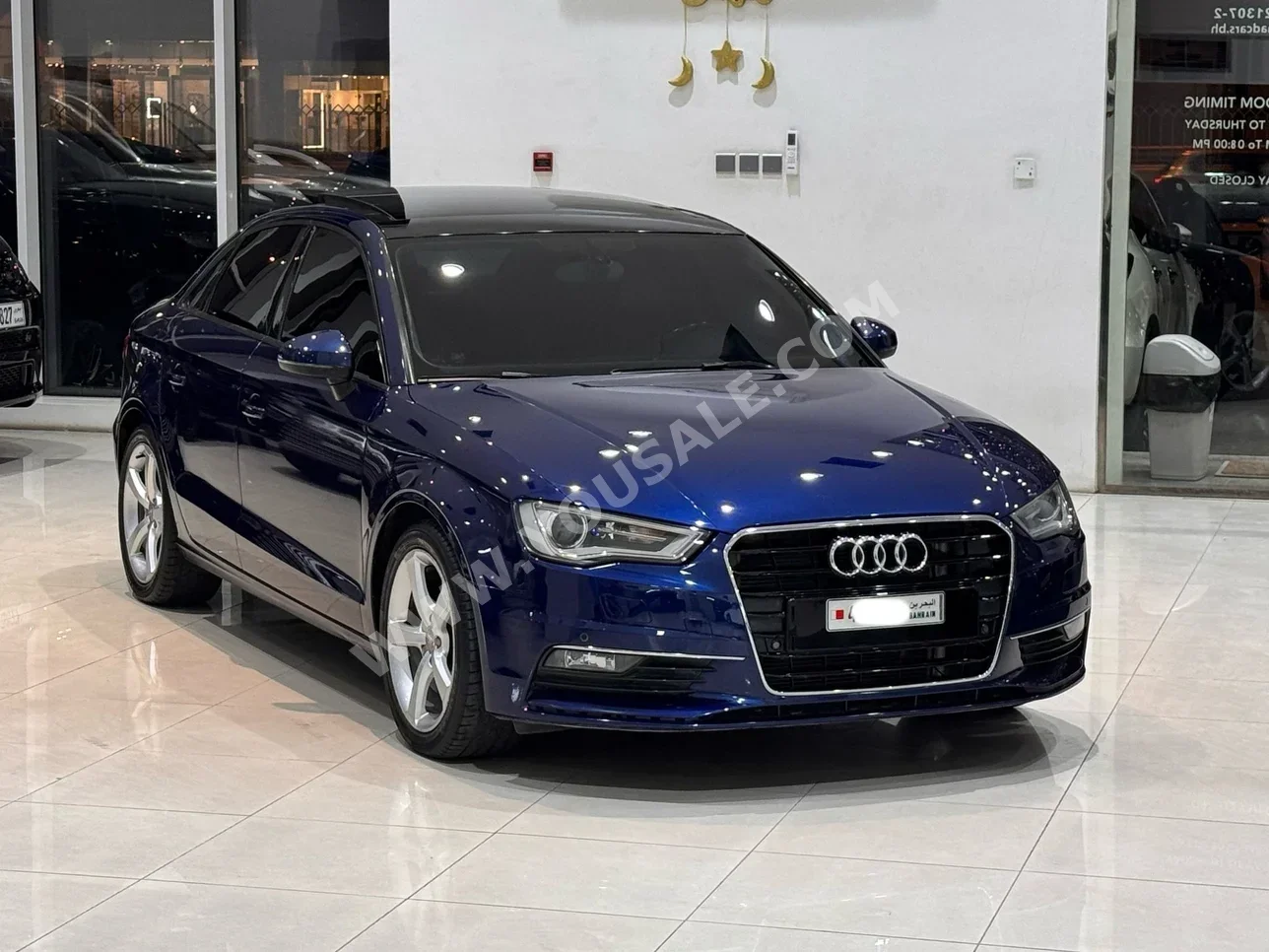 Audi  A3  1.4  2015  Automatic  178,000 KM  4 Cylinder  Sedan  Blue