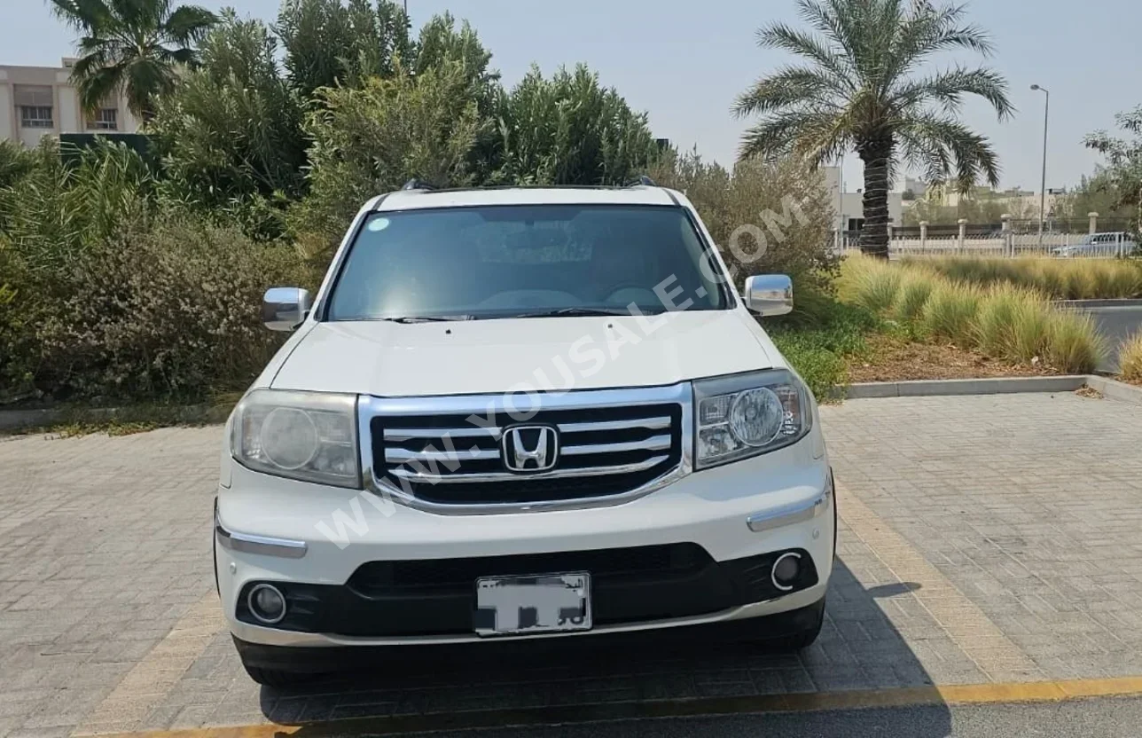 هوندا  بايلوت  2014  اتوماتك  192,000 كم  6 سلندر  اس يو في  أبيض