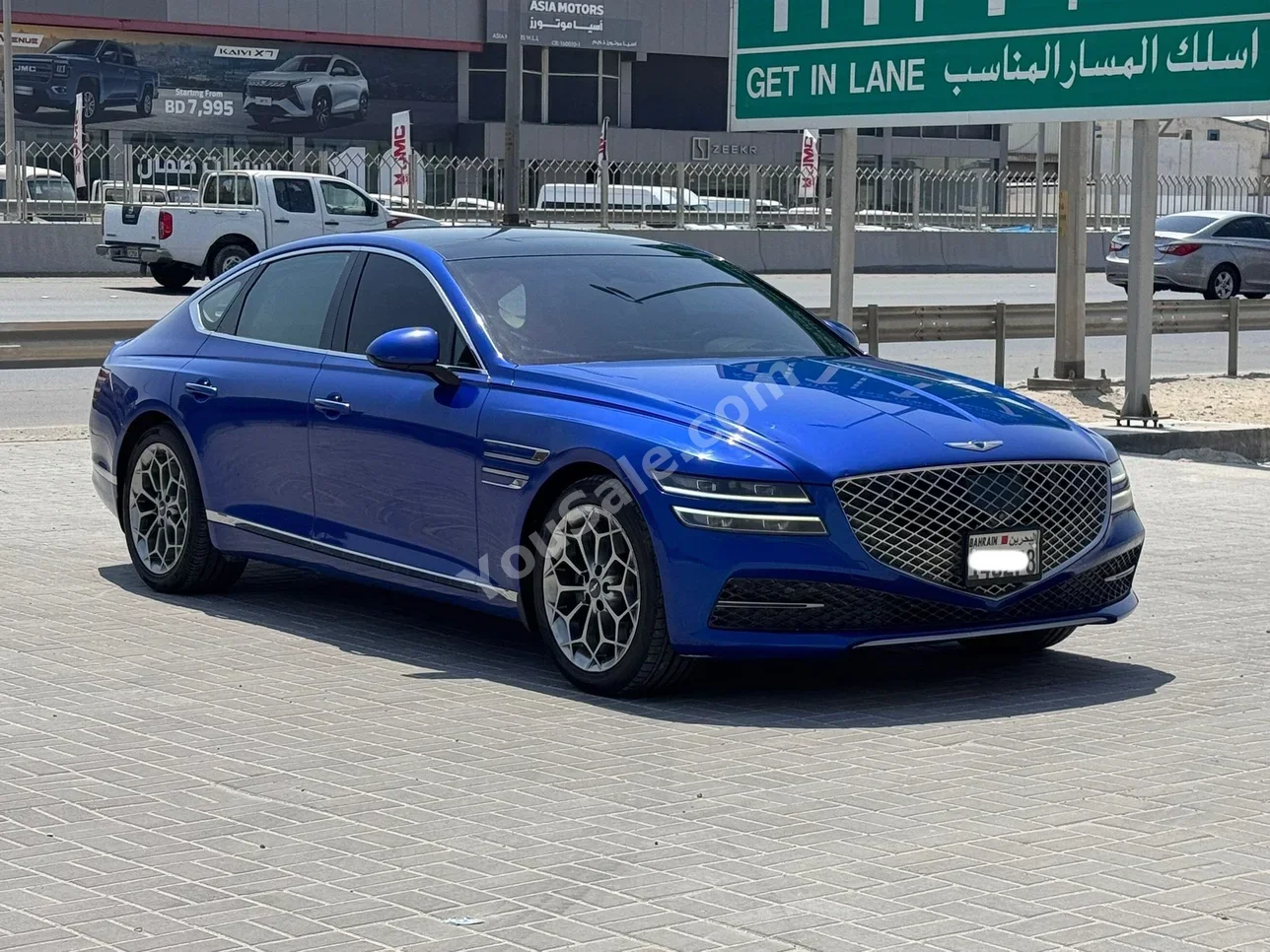 جينيسيس  جي 80  2021  اتوماتك  91,500 كم  4 سلندر  سيدان  ازرق