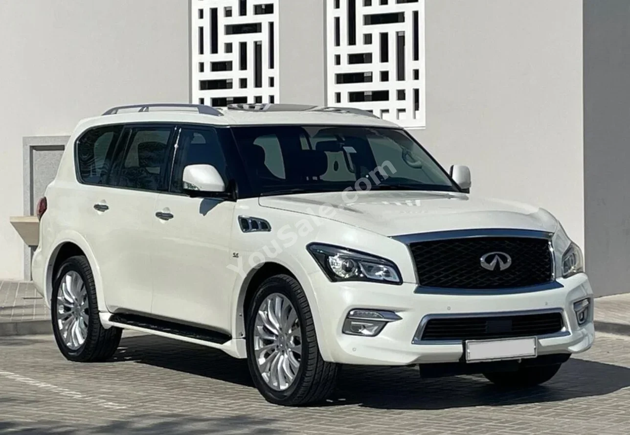 Infiniti QX 80 2015 Automatic 200,000 KM 8 Cylinder SUV White