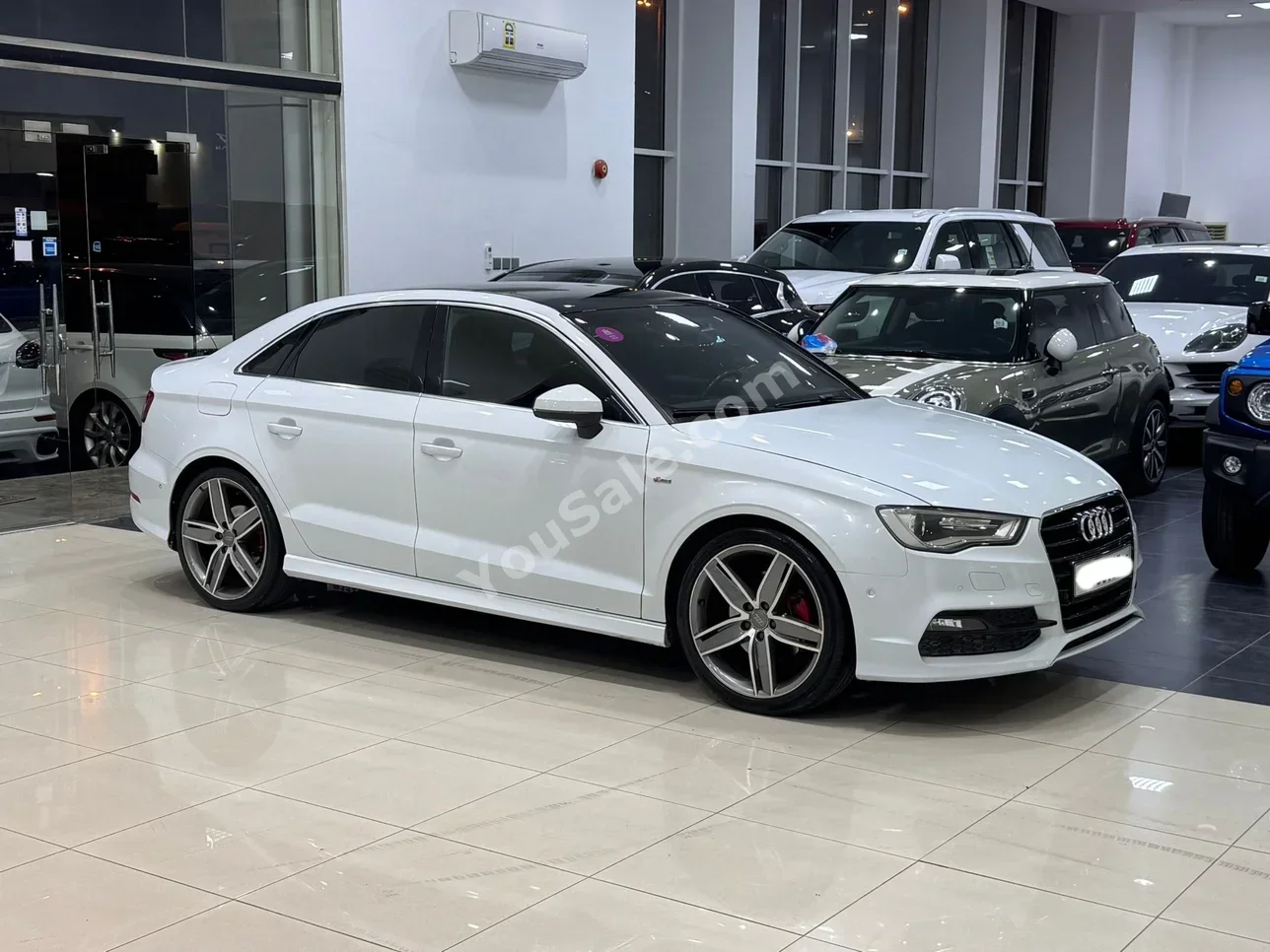 اودي  أي 3  2015  اتوماتك  190,650 كم  4 سلندر  سيدان  أبيض