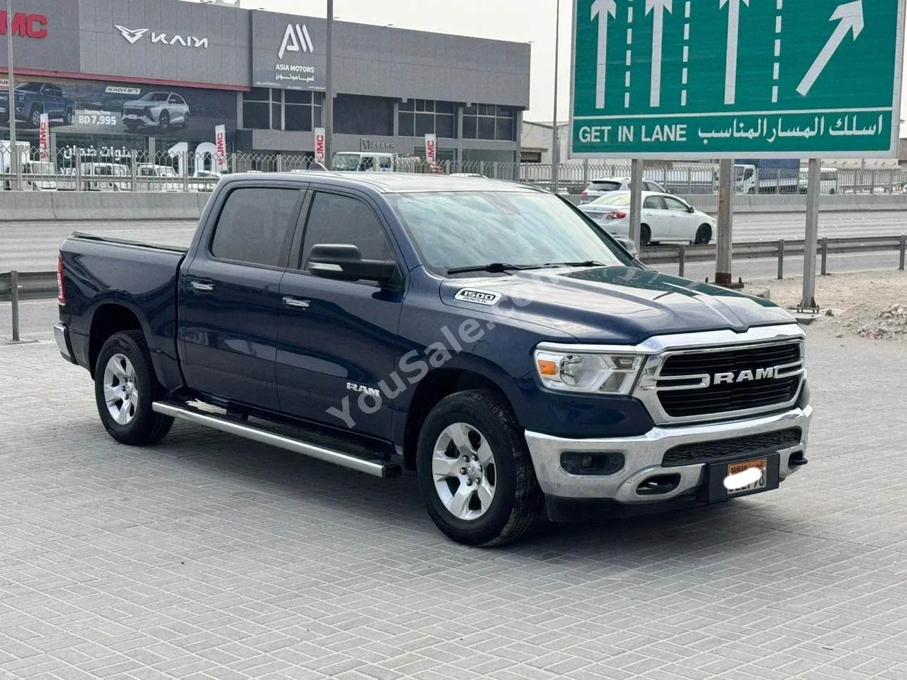 دودج  رام  1500  2019  اتوماتك  278,600 كم  8 سلندر  بيكب  ازرق