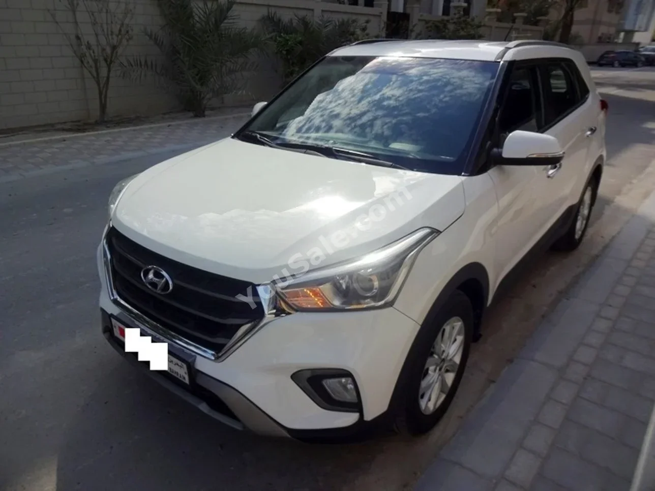 هيونداي كريتا 2019 اتوماتك 62,000 كم 4 سلندر اس يو في أبيض