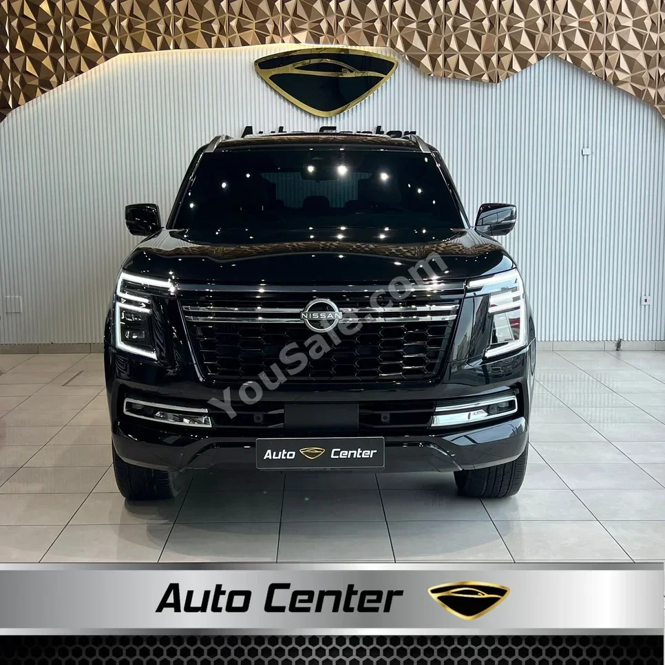 Nissan  Patrol  Platinum  2025  Automatic  46,000 KM  6 Cylinder  SUV  Black  With Warranty
