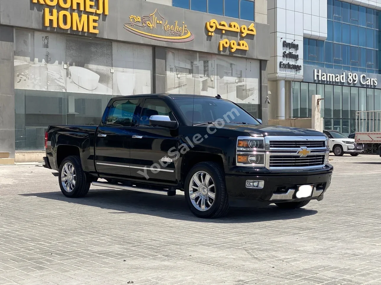 شفروليه سلفرادو هاي كاونتري 2014 اتوماتك 86,500 كم 8 سلندر بيكب أسود تحت الضمان