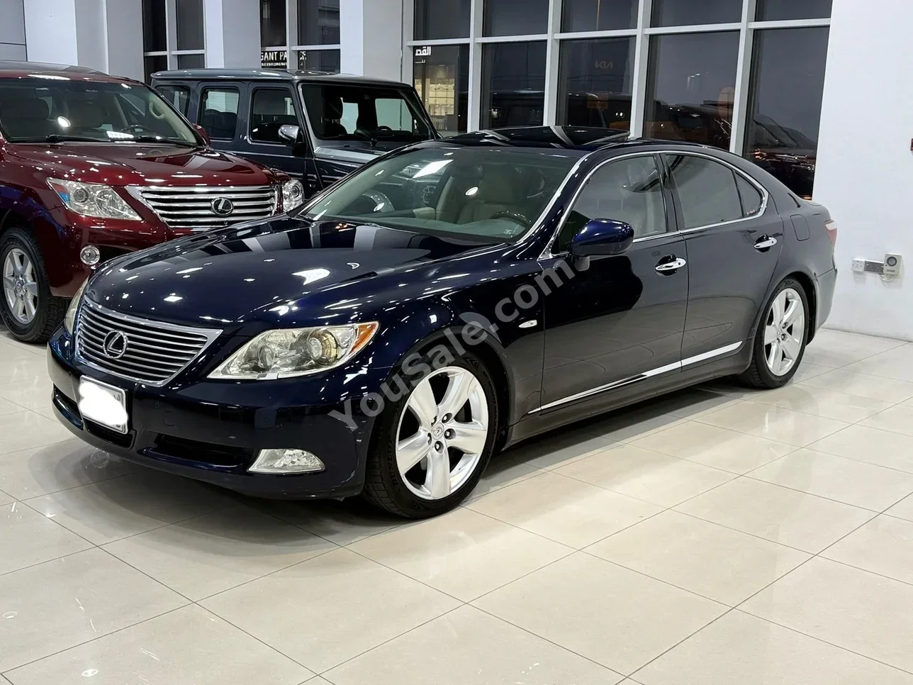 لكزس ال اس 460 2007 اتوماتك 242,400 كم 8 سلندر سيدان ازرق
