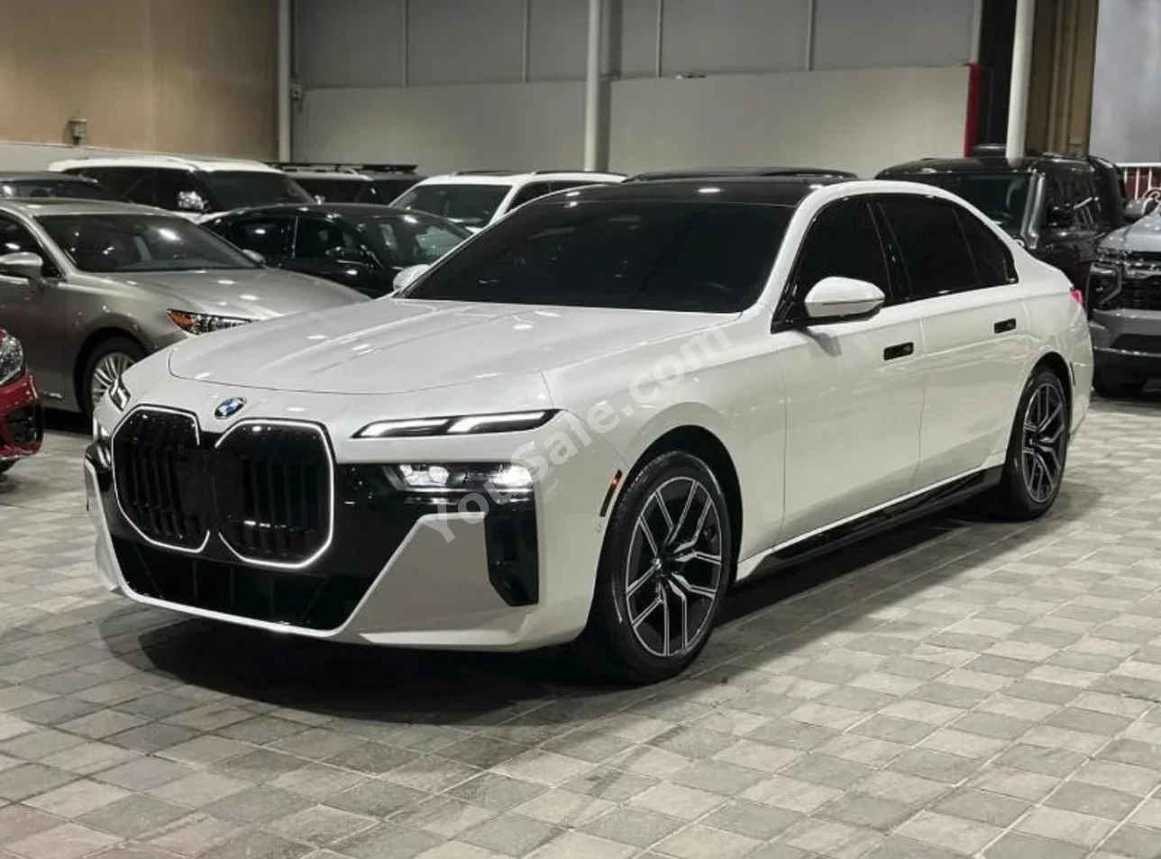 BMW  7-Series  740  2025  Automatic  12,000 KM  8 Cylinder  Sedan  White  With Warranty