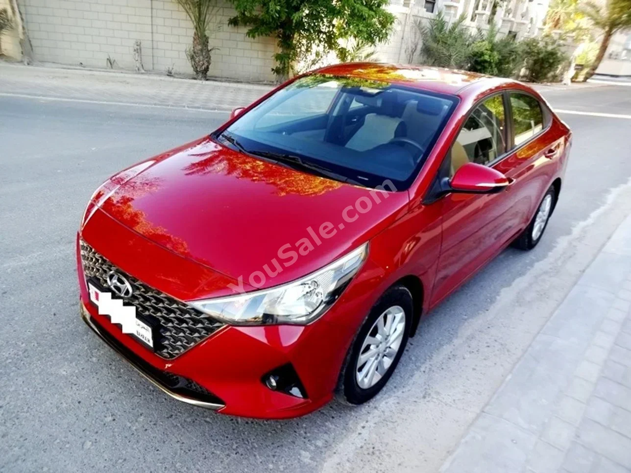 Hyundai  Accent  1.6  2021  Automatic  75,000 KM  4 Cylinder  Sedan  Red