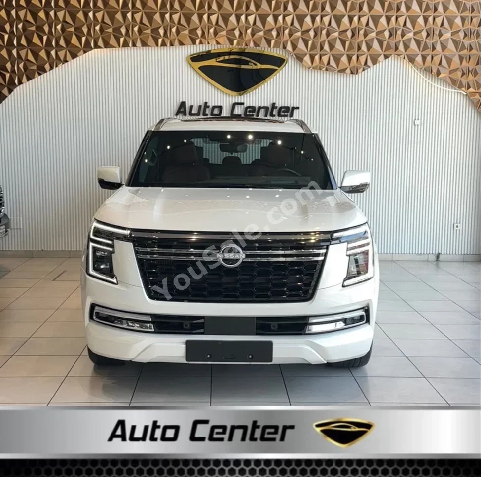 Nissan  Patrol  Platinum  2025  Automatic  27,000 KM  6 Cylinder  SUV  White  With Warranty