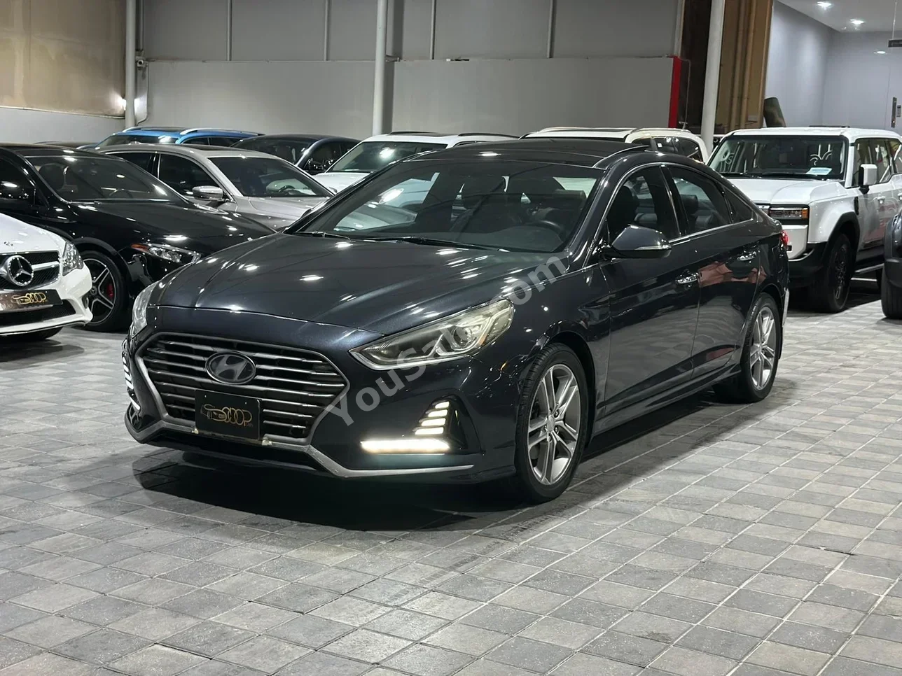 هيونداي سوناتا 2018 اتوماتك 160,000 كم 4 سلندر سيدان رمادي
