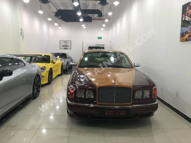 Bentley  Arnage  2004  Sedan  Automatic  12  91,000  RWD  Maroon  Gasoline