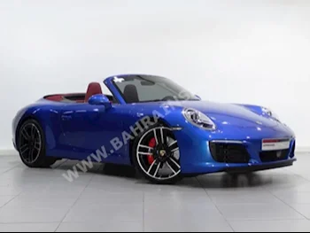 Porsche  911  Carrera S Cabriolet  2017  Convertible  Automatic  6  1,000  AWD  Blue  Gasoline