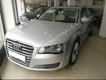 Audi  A8  L  2014  Sedan  Automatic  8  10,000  RWD  Silver  Gasoline