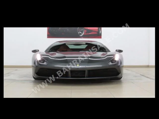 فيراري  488  2016  كوبيه \ سبورت  اتوماتك  8  9,000  دفع كلي مستمر  رمادي  بنزين