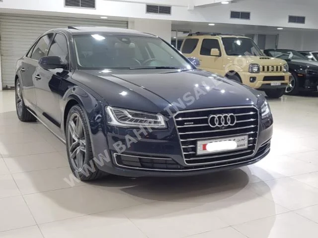 Audi  A8  L  2015  Sedan  Automatic  6  92,700  RWD  Blue  Gasoline