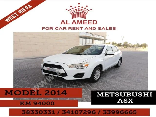 Mitsubishi  ASX  2014  SUV  Automatic  4  94  FWD  Pearl  Gasoline