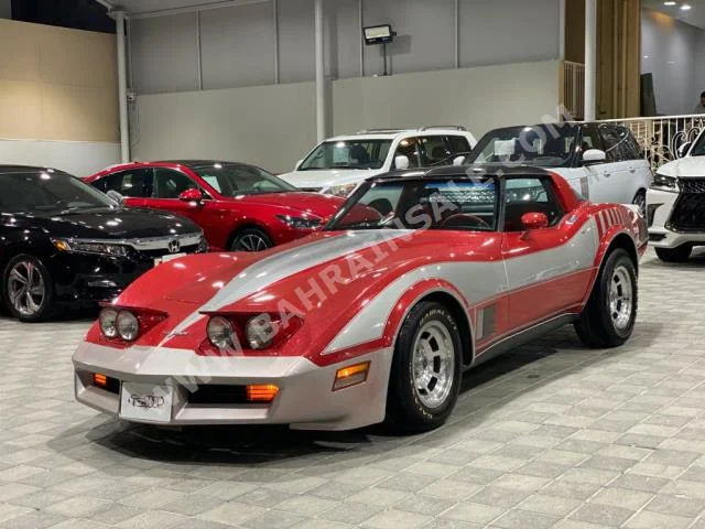 شفروليه  كورفيت  1980  كوبيه \ سبورت  اتوماتك  8  75,000  دفع خلفي  أحمر  بنزين